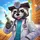 Docter raccoon