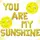 YOU ARE MY SUNSHINE 