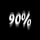 90%