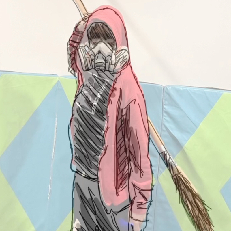 The masked painter